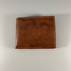 GUESS Brown Leather Old Wash Vintage Look Wallet